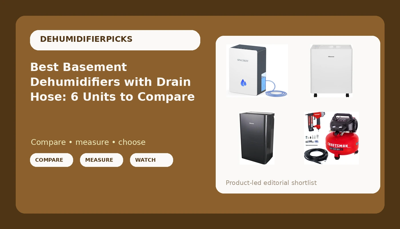 Best Basement Dehumidifiers with Drain Hose: 6 Units to Compare