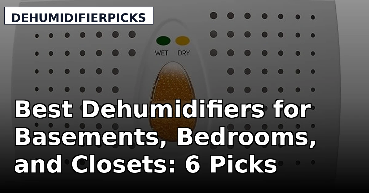 Best Dehumidifiers for Basements, Bedrooms, and Closets: 6 Picks