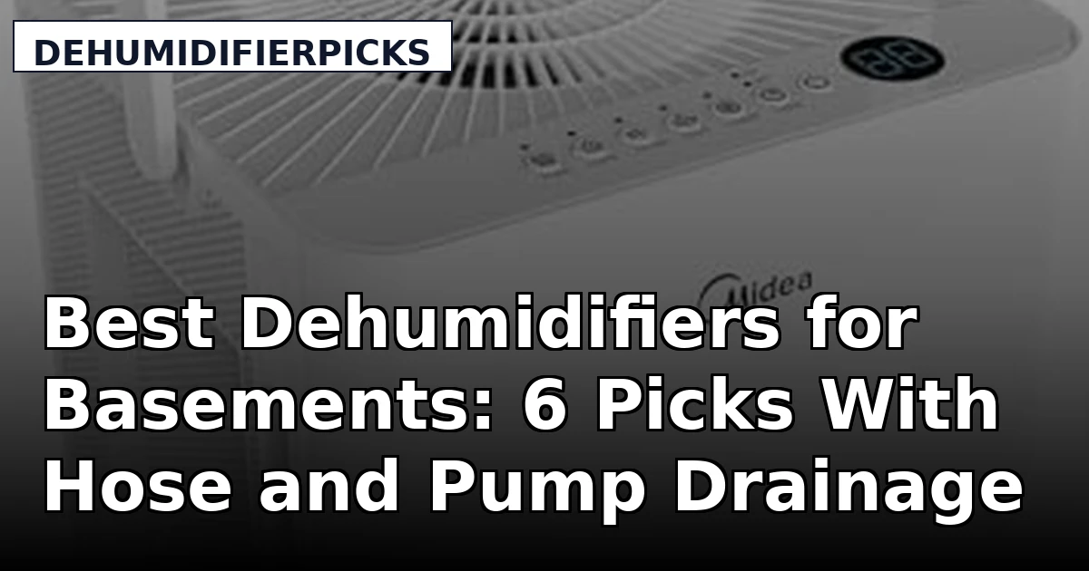 Best Dehumidifiers for Basements: 6 Picks With Hose and Pump Drainage