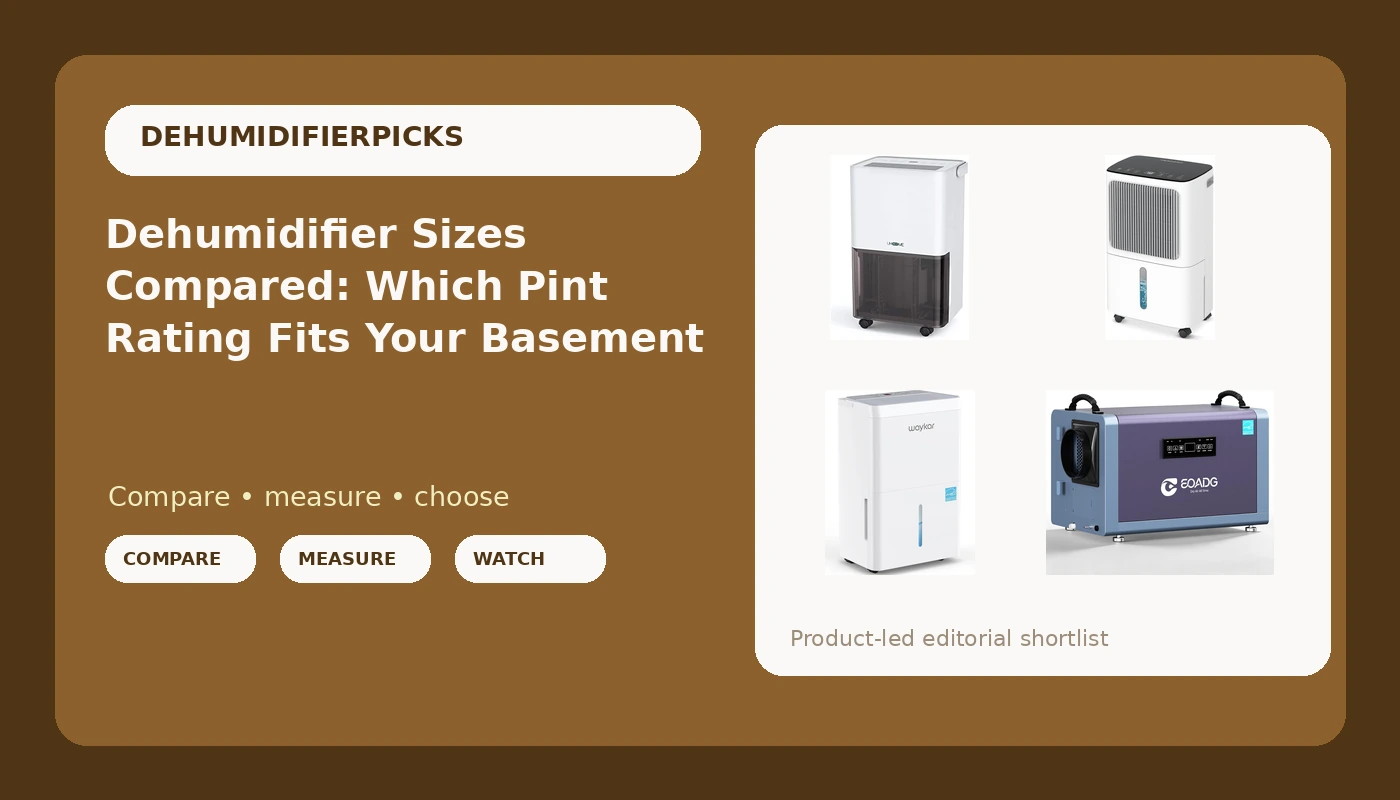 Dehumidifier Sizes Compared: Which Pint Rating Fits Your Basement