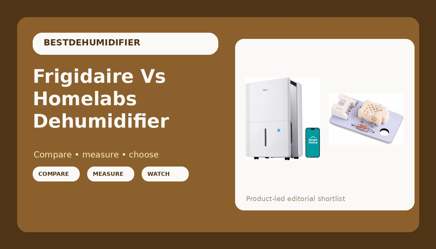 Frigidaire Vs Homelabs Dehumidifier - DehumidifierPicks review with measurements and honest opinion