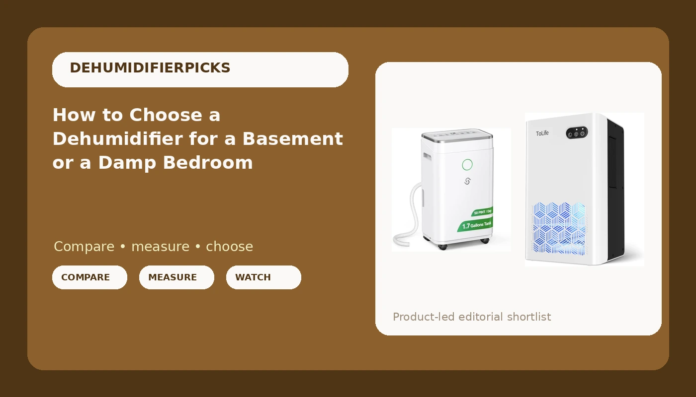 How to Choose a Dehumidifier for a Basement or a Damp Bedroom