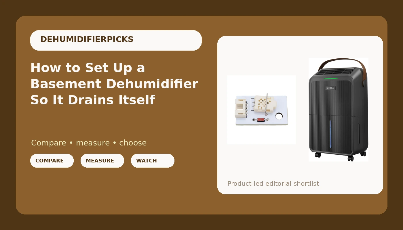 How to Set Up a Basement Dehumidifier So It Drains Itself