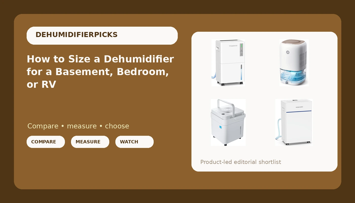 How to Size a Dehumidifier for a Basement, Bedroom, or RV