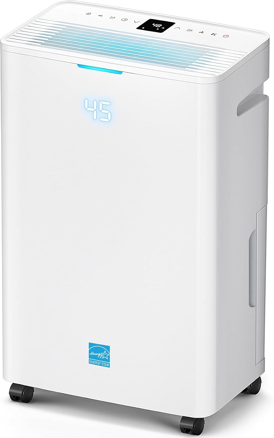 Ecor Pro 50 Pint Small Portable Commercial Desiccant Dehumidifier for Bedroom, Bathroom, Crawlspace, Basement and Boats | Covers up to 1000 sqft | Stainless Steel | EPD50-PRO