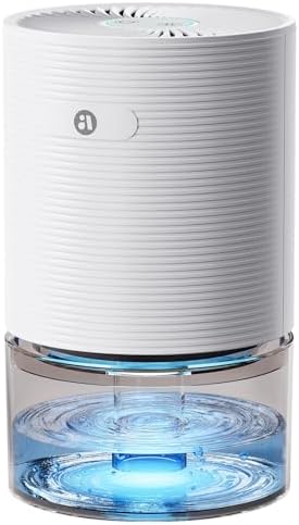 SANVINDER Dehumidifiers for Home, 25oz Dehumidifier for Bedroom with Auto-off, Ultra Quiet Energy Saving for Bathroom Closet Wardrobe Office RV (285sq.ft)