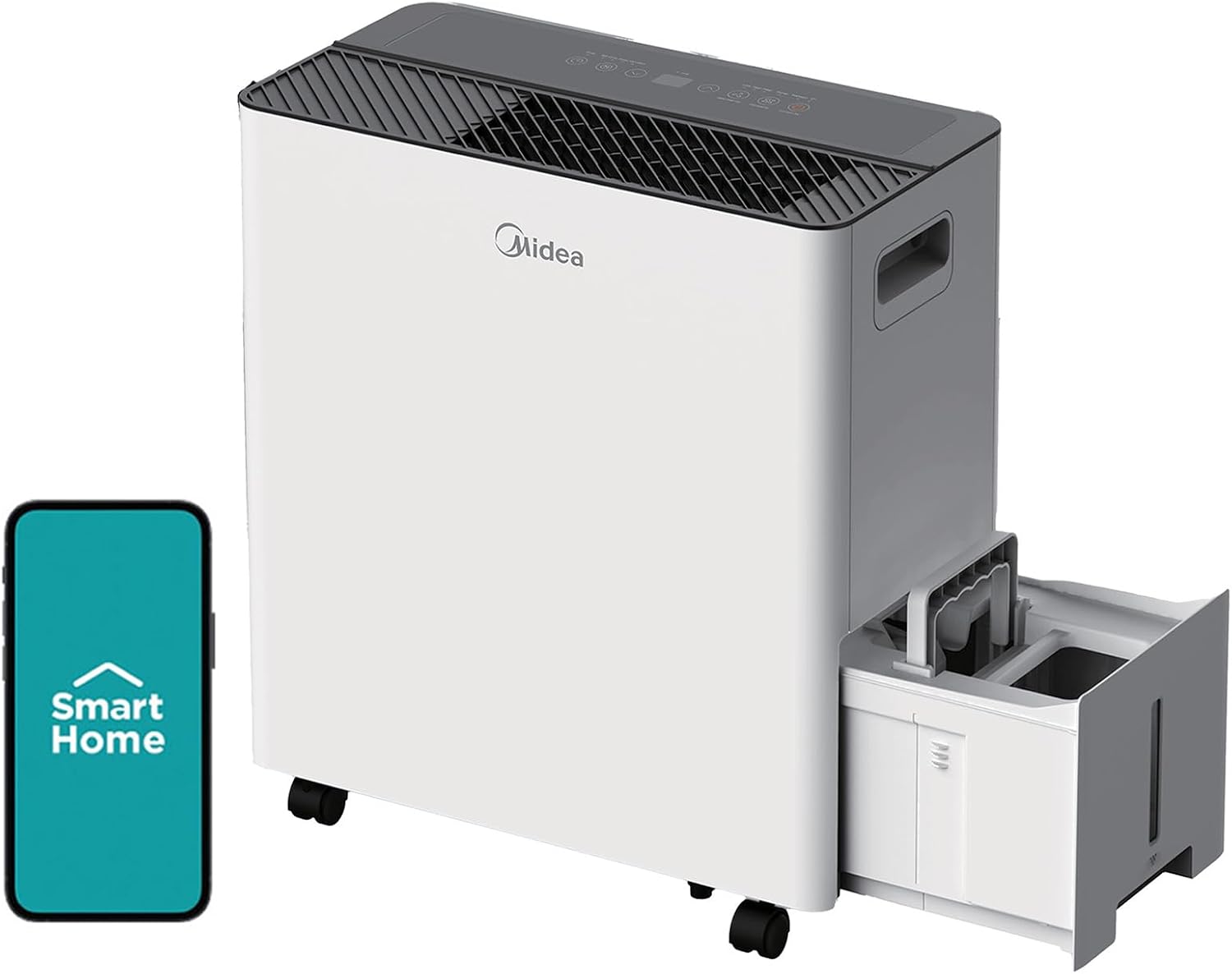 Uhome 30 Pint Dehumidifier, for Basement with Activated Carbon Filter, Up to 1,500 Sq. Ft. dehumidifier with drain hose, Ultra Quiet, Humidity Sensor, Auto Shut Off