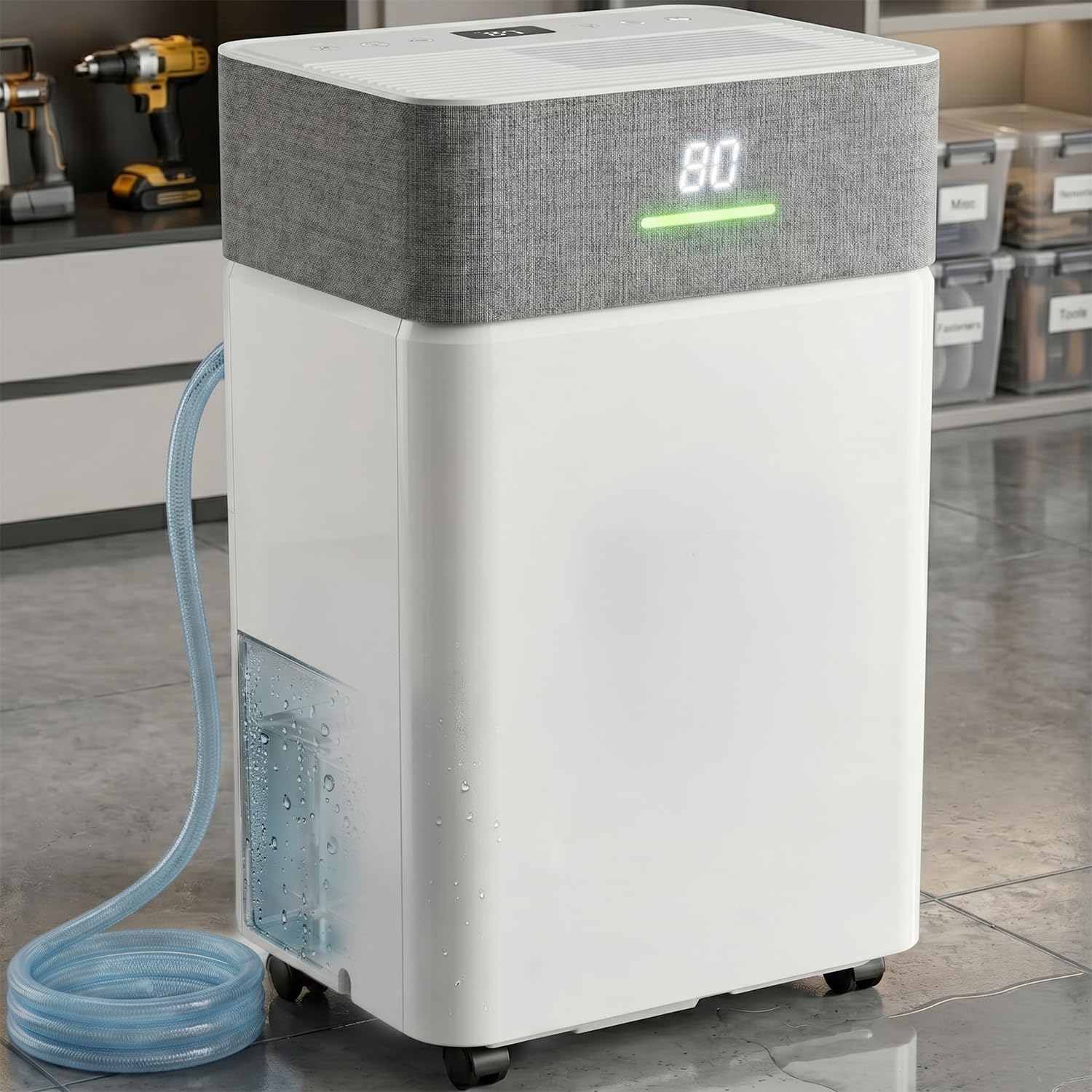 Uthfy 5000Sq.Ft Dehumidifier for Basement with Drain Hose,Large Quiet Smart C...