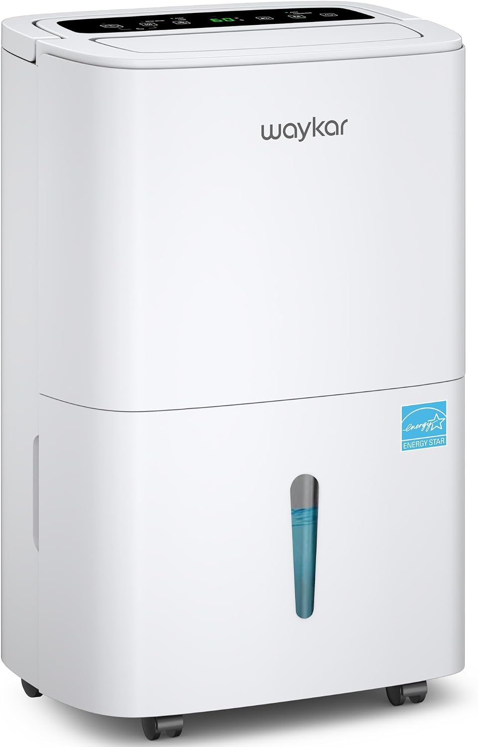 ASAHWo 2500 Sq.Ft Dehumidifier for Basement with Drain Hose Max 34 Pints, Dehumidifiers for Home, Bathroom, Bedroom, 4 Pre-Set Modes, Intelligent Humidity Control, Dry Clothes Quiet Operation