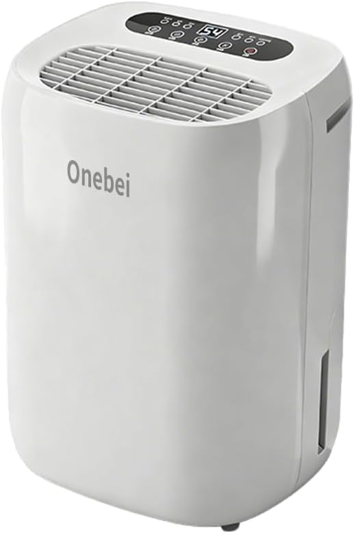 2500 Sq.Ft Dehumidifier, Max 25 Pint/D, Smart Compressor Dehumidifier with 2.8L Water Tank, 1-24H Timing, Auto Defrost, Automatic Cycle Dehumidification for Basement, Bathroom, Bedroom